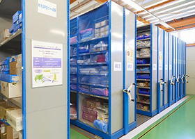 We have 4 storage locations with a total of 2650m² nationwide. All air-coned, one of them is clean room.